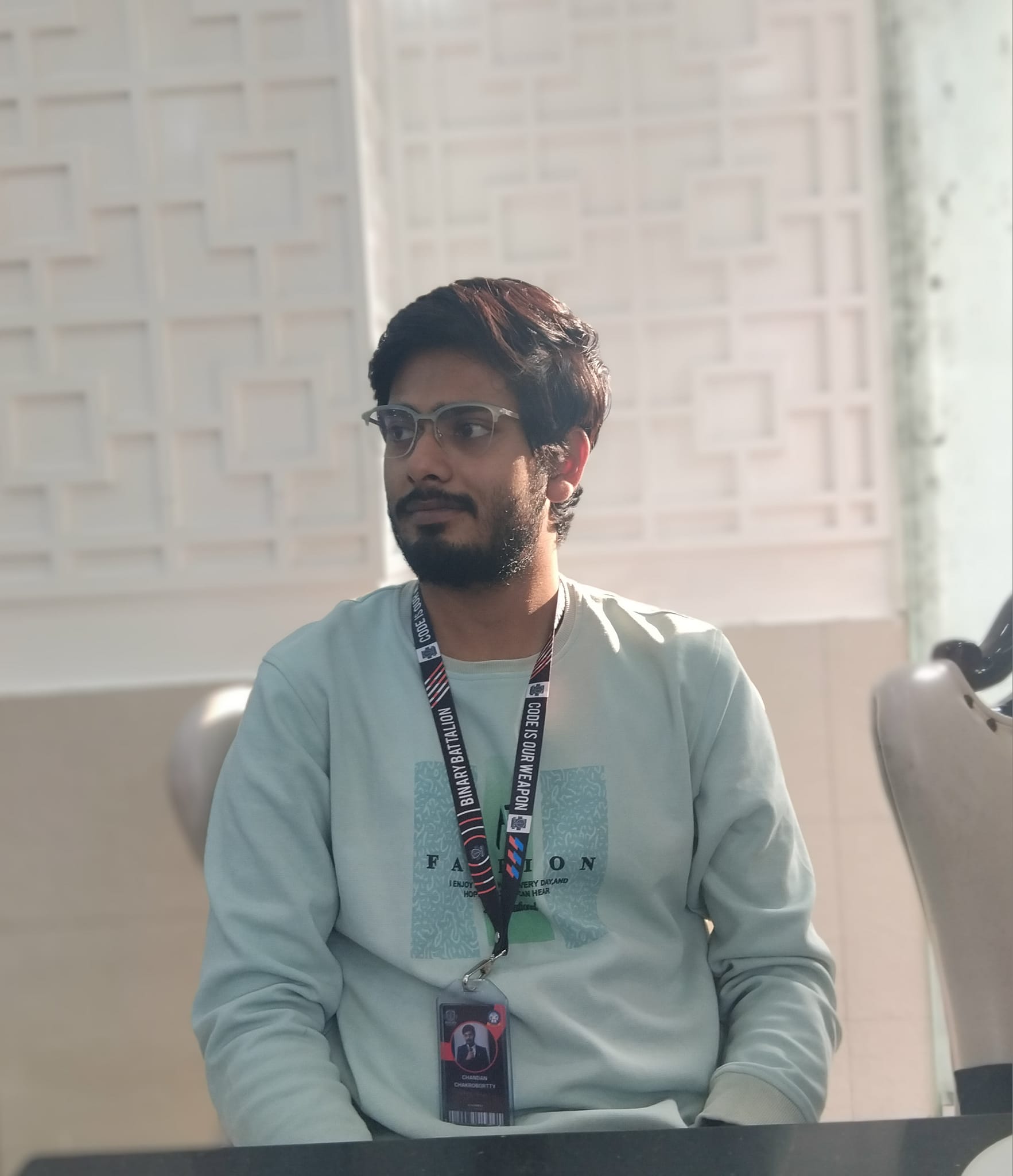 Chandan Chakrobortty at Binary Battalion hackathon — cybersecurity researcher
